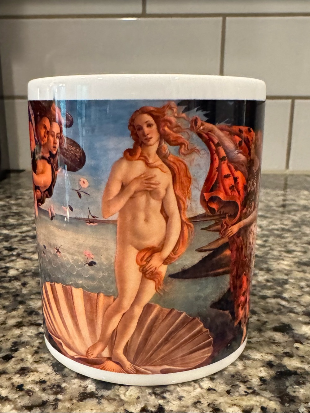 BOTTICELLI 'THE BIRTH OF VENUS' Art 11oz Mug Cup Made in Italy, Renaissance